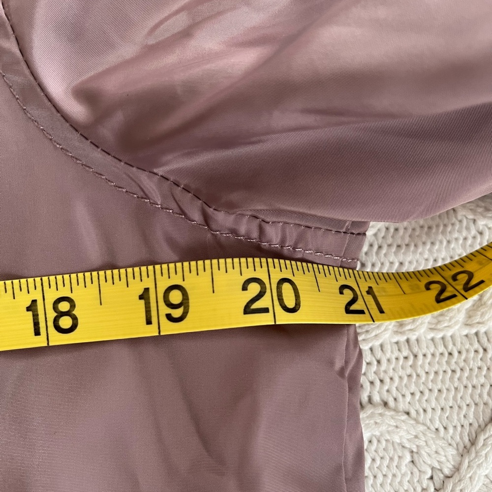 Ci Sono Dusty Lavender Bomber Jacket with Gold Detail Women’s Size Small - Picture 14 of 16